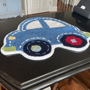 Pottery Barn Kids Blue Car Bath Mat